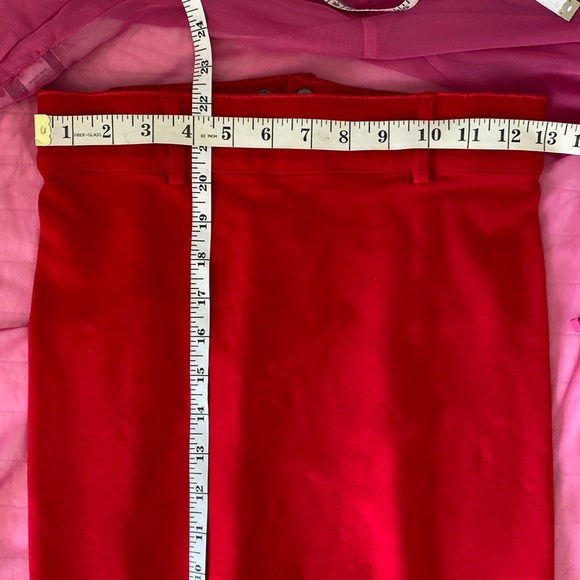 Body by Victoria Red Pencil Skirt Size 0 - Picture 2 of 16